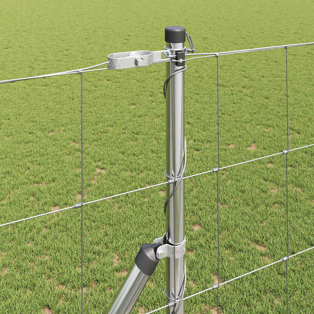 Wildzaun Silber 25 x 1,4 m Verzinkter Stahl